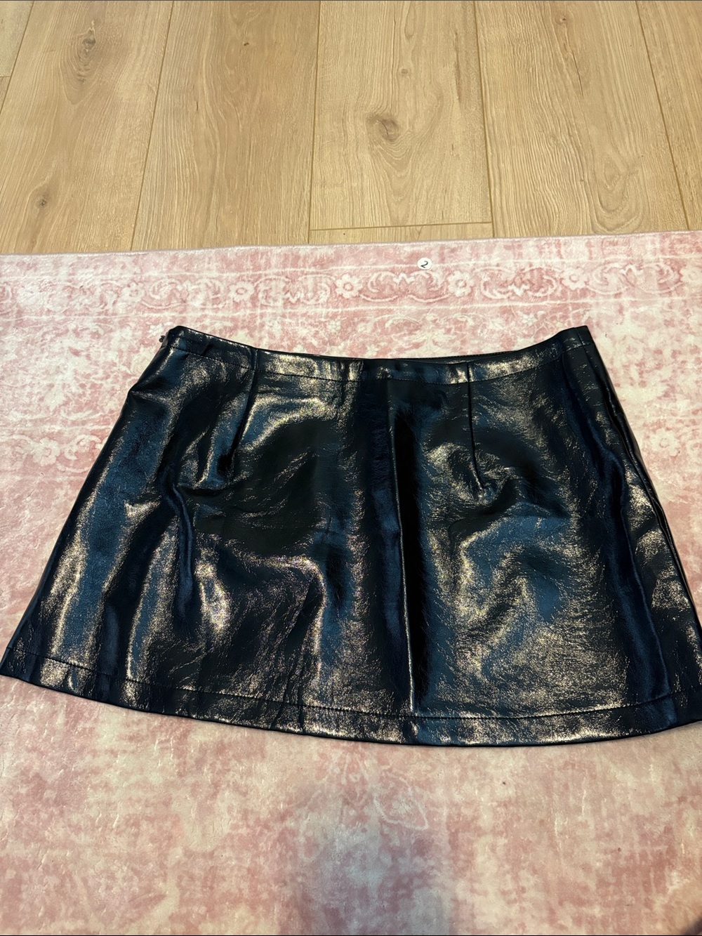 Amazon Black Faux Leather Mini Skirt